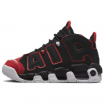 Nike Air More Uptempo GS Raudonas pir&scaron;tas Krep&scaron;inio batai Juodi/Raudoni/Balti FB1344-001 36