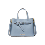 Michael Kors MK Emilia Auksinis raidės logotipas Sagtis Aparatūra Portfelis Rankinė ant peties Crossbody krep&scaron;ys Mažas Moteri&scaron;ki krep&scaron;iai Mėlynas 35F0GU5S5T-487 Basic Set (Bag+Dust Bag)