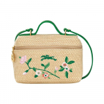 Longchamp Le Panier Pliage 16 Pintas Užtraukiamas Drobės ir Odos Rankinė Mini Moteri&scaron;ka Rankinė Žalia 10187HCE129 Green