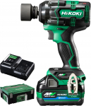 HiKOKI 36V smūginis veržliasukis WR36DH Apima pradinį remontą ir du sistemos Maksimalus atsukimas 650 Maksimalus priveržimas 350 padangoms - garantija, Bluetooth,
