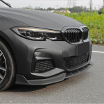2020-2022 m. BMW 3 serijos G20 G28 automobiliui Priekinio buferio skirstytuvas Lūpų spoileris Difuzoriaus apsauga Kėbulo komplektas Tiuningas I&scaron;orės aksesuarai matinė juoda spalva