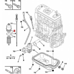 Skirta Peugeot 206 207 208 307 308 408 301 2008 3008 Skirta Citroen C2 C3 C4 C5 C8 1.6 16v Automobilio alyvos filtro dangtelis 1103L7 F01.115.00