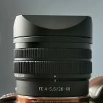 Dizainas Sony FE 28-60mm F/4-5.6 Objektyvui SEL2860 Metalinis Kvadratinis Objektyvo Gaubtas Pridedamas Metalinis Dangtelis Sony FE 28-60 F4-5.6