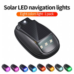 TCYATO RGB LED Stroboskopiniai žibintai Saulės energija varomi Lėktuvo Orlaivio Sraigtasparnio Įspėjamieji Žibintai Belaidis &Scaron;viesos LED Blykste Automobiliui 8 Colors