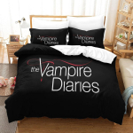 TV antklodės užvalkalas pagalvės užvalkalas The Vampire Diaries patalynės komplektas suaugusiems berniukui mergaitei miegamojo dekoravimas vaikams dovana viengulio dvigulio dydis 135x200cm