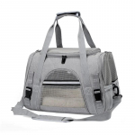 Naminio gyvūno krep&scaron;ys naudojimui lauke Ne&scaron;iojamas Didelės talpos Sulankstomas Kvėpuojantis Mažas Lauko Katės Automobilinis Kelioninis Rankinis Pečių krep&scaron;ys pilka