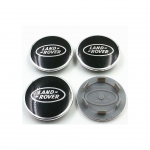Nauji 4 x LAND ROVER centriniai dangteliai JUODI RANGE ROVER SPORT EVOQUE DISCOVERY 63mm
