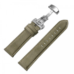 Atsparus vandeniui burės audinio laikrodžio dirželis 20mm 22mm Greito atsegimo laikrodžio dirželis Patvari nailoninė apyrankė Sportinė užsegimo apyrankė 20mm&Black Buckle gray