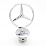 Variklio dangčio grotelių chromuota žvaigždės emblema Logotipas Montuojama žvaigždė Priekinio variklio dangčio apdaila Mercedes Benz Amg W204 W205 W203 W211 W212 W213 W201 W210