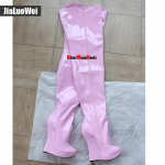 18 cm auk&scaron;takulniai batai su platforma Sexy Fetish SM Stulbinantys ploni vir&scaron; kelio &scaron;launų auk&scaron;ti batai Unisex plius 36-46 dydis 37 rožinė