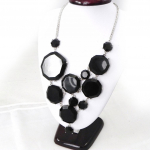 Les Tr&eacute;sors De Lily [G8711] - Collier Cr&eacute;ateur 'Sissi' noir