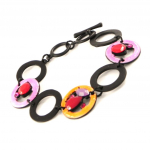 NOA [H8854] - Bracelet Cr&eacute;ateur 'M&eacute;lusine' rose orange oranžinė