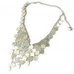 Les Tr&eacute;sors De Lily [M7543] - Ceinture chaine de taille 'Kika' argent&eacute; - 92x16 cm sidabras