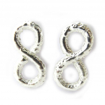 Dolce Vita [N3899] - Boucles Cr&eacute;ateur 'Infini' argent&eacute; sidabras