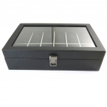 Davidt's [N9384] - Coffret &agrave; montres 'Graphite Design' noir (12 montres) - 31. 5x21x8. 5 cm