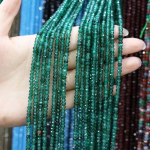 Natūralaus akmens karoliukai Spinel briaunoti karoliukai 2 x 4 mm, skirti papuo&scaron;alams gaminti &bdquo;pasidaryk pats&ldquo; karoliai, kulk&scaron;nies apyrankės priedas 2x4mm