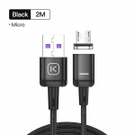 KUULAA magnetinio įkrovimo kabelis Greitas įkrovimas USB tipo C kabelis Magnetas Micro USB duomenų įkrovimo laidas Telefono kabelis skirtas iPhone USB laidui Micro 2M