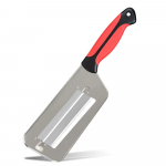 Daržovių pjaustyklės peilis dvigubas 2 griežinėlių a&scaron;menys pjaustymo virtuvės peilis žuvies žvynų valiklis peilis kopūstų pjaustyklė juoda