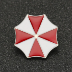 Biohazard sagės smeigtukas Alice Umbrella Corporation Raudonas baltas emalio logotipas Amuletas Ženkliukas Kar&scaron;tas Filmas Žaidimas Papuo&scaron;alai Vyrams Moterims Pin