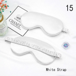 1vnt Eyeshade Sleeping Eye Mask Cover Eyepatch Solid Rest Relax Eye Shade balta