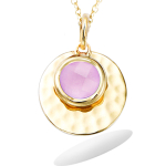Les Tr&eacute;sors De Lily [R5165] - Pendentif Plaqu&eacute; Or 'Cl&eacute;opatra' rose dor&eacute; - 15 mm