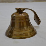 12,7 cm senovinis žalvarinis laivas Vintage pakabinamas sieninis jūrinis varpas