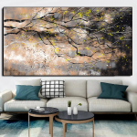 Abstraktus Augalo Medžio Menas Deimantinė Tapyba Kryželiu Pilnas Kvadratinis apvalus 3d Deimantinė Mozaika Juodai Balta Dekoras N1042 Full Round 50x100CM