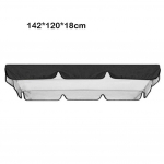 Priedai Baldakimo užvalkalas 2-3 vietų supamoms kėdėms 150x50x10 cm juoda