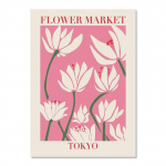 Abstraktus gėlių turgaus meno plakatas Estetinis Matiso drobės tapyba RetroFloral Print &Scaron;iaurės &scaron;alių sienų nuotraukos svetainės dekoravimui 21cm&times;30cm NoFrame