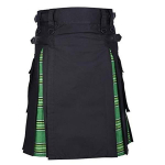 Viduramžių stiliaus &bdquo;Warrior Kilt&ldquo; kratinys, klostuotas &bdquo;Tartan Kilt&ldquo; ki&scaron;eninis &scaron;koti&scaron;kas vyri&scaron;kas kiltas tradicinis sijonas M žalia
