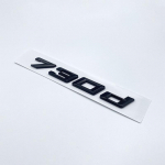 Nauji &scaron;rifto numeriai raidės 730d 740d 745d 750d 760d vir&scaron;utinė ABS emblema, skirta BMW 7 serijos automobilio bagažinės vardinės lentelės logotipui, juodas glossy black 730d black
