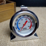 1 vnt. orkaitės termometras nerūdijančio plieno orkaitės termometras, pagrindo tipas, virtuvės gaminimas kepsninėje kepimui 50-300&deg;C/100-600&deg;F sidabras