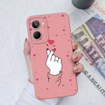 Love Heart dėklai, skirti OPPO Realme 5 6 7 8 9 10 Pro Pro+ 5S 5i 6i Square Liquid Mink&scaron;tas smūgiams atsparus telefono dangtelio poros dėklas, skirtas OPPO Realme Fundas Coque Realme 2