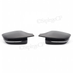Bright Black Side Wing Rearview Mirror cover caps For BMW 5 series G30 G38 518d 520d 520i 530i 540i 2017- M4 style LHD