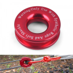 Gervės plė&scaron;imo atkūrimo žiedas, skirtas mink&scaron;tam keturračiui UTV Rcovery 41000 lb Trucks Loop Snatch Block Off Road gervės skriemulio troso kablys raudona