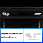 Car Steering Wheel Unlock headlight Buttons frame Covers Stickers Trim for BMW 3 series G20 G28 lnterior Auto C Model Silver black