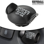 1x universalus maitinimo lizdas, lizdas, cigarečių žiebtuvėlis, automatinis dangtelis, 21 mm, 22 mm, 12 V automobilių priedai, stilius, atsparus vandeniui juoda