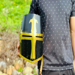 Tamplierių &scaron;almas Viduramžių kryžiuočių &scaron;almas Juodas Tamplierių riterio &scaron;almas su Mason's Brass Cross Viduramžių Armor sidabro Cosplay &scaron;almu