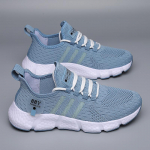 Unisex laisvalaikio batai gimnastikos ne&scaron;iojamieji bėgimo batai didelio dydžio kvėpuojantys sportbačiai tinkliniai laisvalaikio batai 43 mėlyna