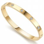 Apyrankės su kubiniais cirkonio akmenimis nerūdijančio plieno apyrankės papuo&scaron;alai Meilės dovanos moterims paauglėms