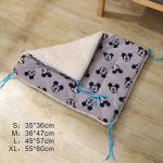 Itin mink&scaron;ta vilna naminių gyvūnėlių antklodė &scaron;unų narvelio kilimėlis kačių dėžutės čiužinys veislyno pagalvėlė, tvirtinama S tamsiai mėlyna spalva