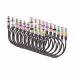 10 vnt 1,5 M / 5 pėdų XLR kabelis DMX scenos &scaron;viesos kabelis 3 kontaktų XLR ki&scaron;tukas, ki&scaron;tukas, juodas PVC lizdas, mikrofonas