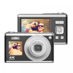 Andoer 2,88 colio ne&scaron;iojamas skaitmeninis fotoaparatas, kompakti&scaron;kas fotoaparatas 60MP 4K Ultra HD 16x priartinimas automatinis fokusavimas