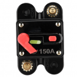 12&ndash;24 V grandinės pertraukiklio saugiklių keitiklis su rankiniu atstatymu, skirtas automobilių garso sistemos valčių sunkvežimiams 150A