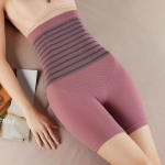 Moteri&scaron;kas apatinis trikotažas auk&scaron;tu juosmeniu kelnaitės dryžuotos kompresinės pilvo formuojančios kelnės Pilvą reguliuojančios klubų pakėlimas liekninantis kūno formuotojas M juoda