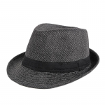 Skrybėlė Rudens Žiema Vidutinio amžiaus Vilnonė Skrybėlė Džiazo Skrybėlė vyrams Bowler Hat kava