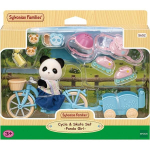 Sylvanian Family 5652 Panda mergaičių dviračių pačiūžų rinkinys, 1 rinkinys, populiarūs Korėjos žaislai white