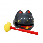 Zen blokas būgnas medinis žuvis &scaron;ventyklos blokas &scaron;ventyklos ornamentas Puikus smūgis žaislas, saugus mu&scaron;amasis žaislas meditacija, streso mažinimas, raminantis budistinis dekoras juoda