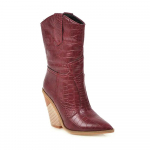&bdquo;Snake Print&ldquo; &bdquo;Western Cowgirl&ldquo; batai balti juodi geltoni dirbtinės odos kauboji&scaron;ki auliniai batai moterims &bdquo;Wedge&ldquo; auk&scaron;takulniai batai, stambūs 34