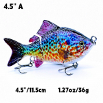 4,5 colio žvejybos masalai Skęstantis Swimbait Glide Masalas Crankbait Bass Muskie masalai Lifelike Sunfish Fishhook 4.5'' A